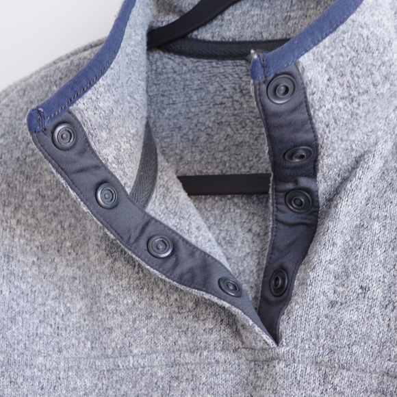 Eddie Bauer Snap Button Fleece Grey Size US M - Picture 4 of 6